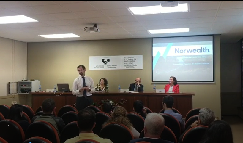 Norwealth participa en el  Máster de Posgrado de la UPV de Gestión Patrimonial y Banca Privada